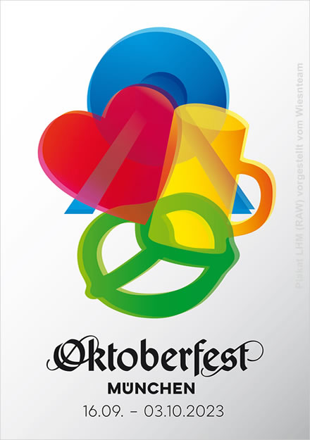 Das neue Oktoberfestplakat 2023 - Offizielles Wiesn Plakat aus München